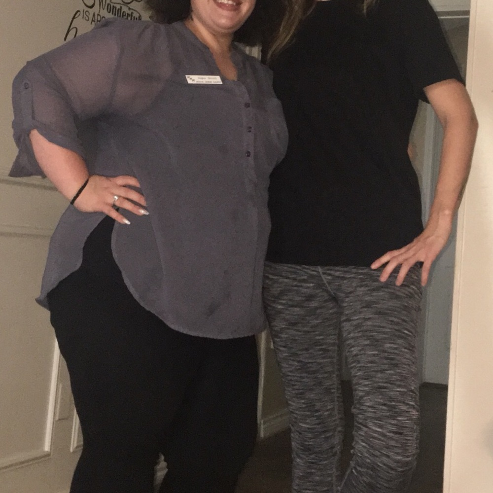 3X grey Blouse